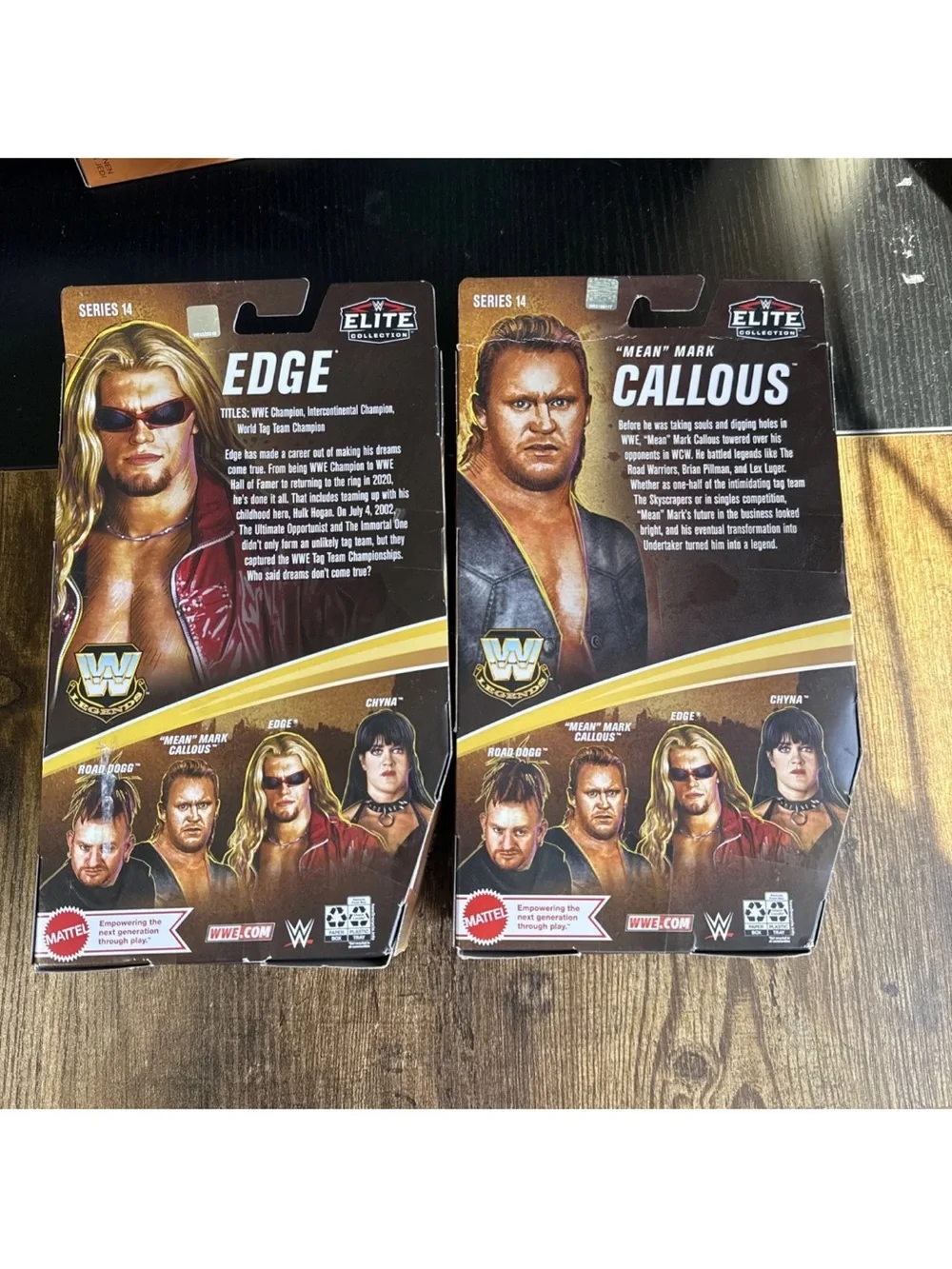 WWE Legends ELITE action figure EDGE And Callous Champion Series 14 Mattel